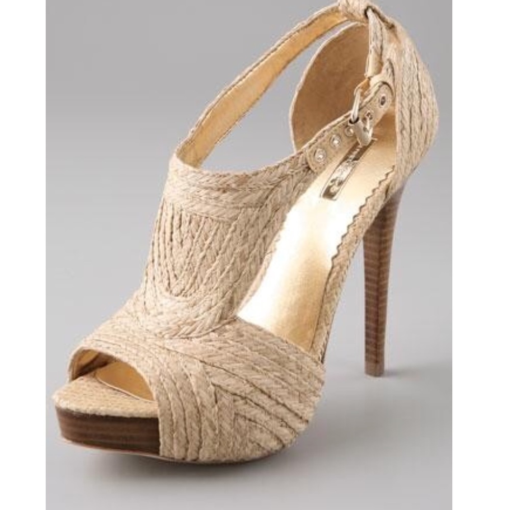 Report Signature Lucie 2 Platform Raffia Sandals